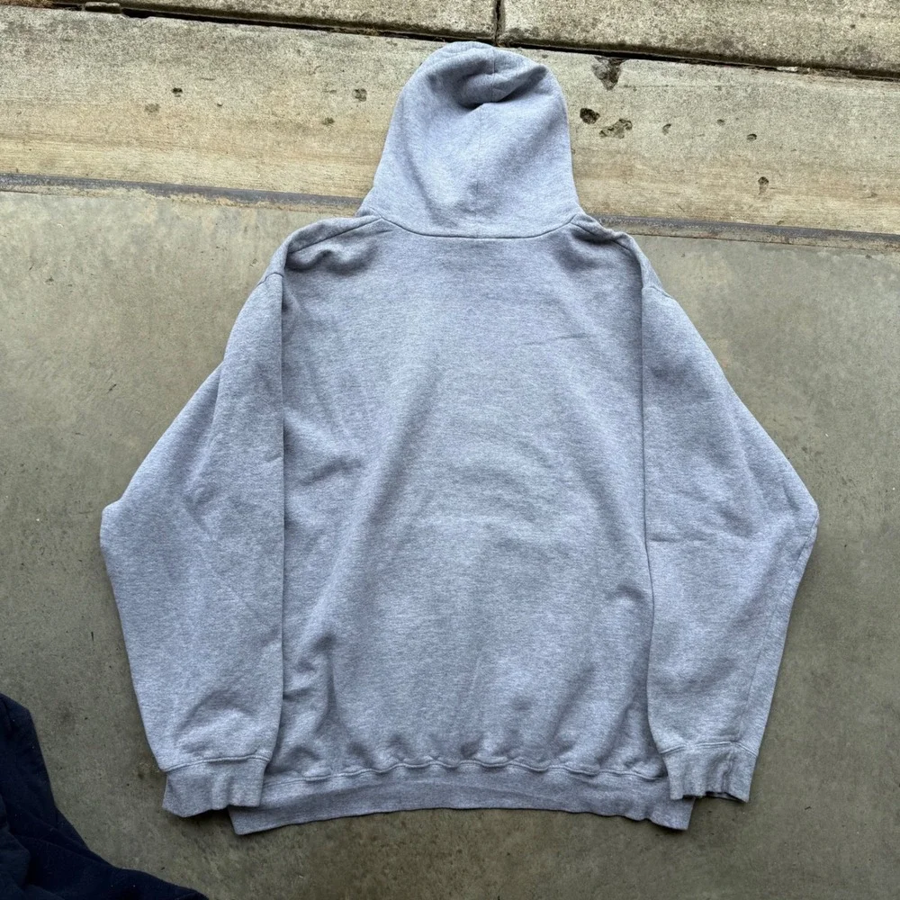 Vintage Nike Team Miami Football Hoodie Gray XXL Oversized Sweatshirt Hurricanes